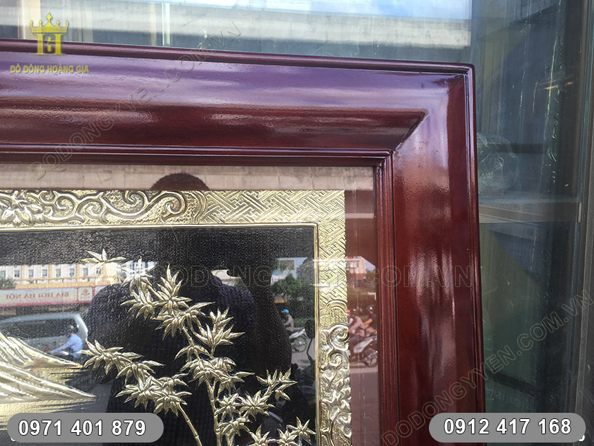tranh vinh quy b&aacute;i tổ bằng đồng